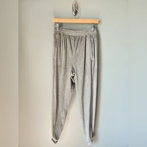 SKIMS Gray Velour Jogger Pants Small